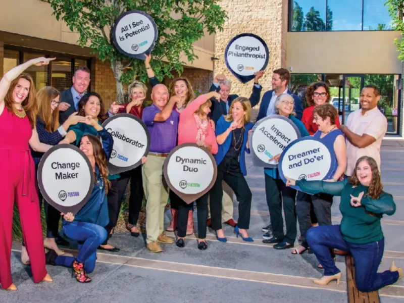 children playing in bounce house